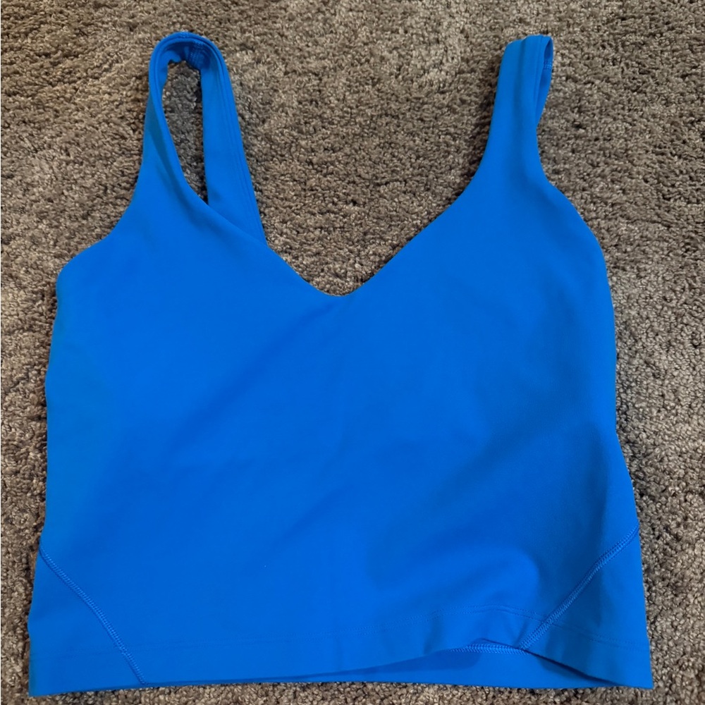 lululemon athletica Vibrant Blue V-Neck Tank Top